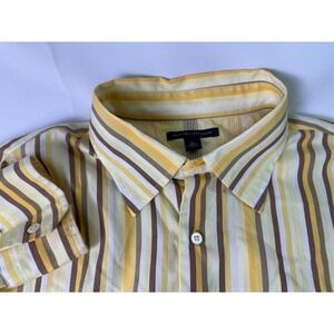 Banana Republic XL Button Down Shirt Striped Long Sleeve‎ Casual Mens Soft Wash